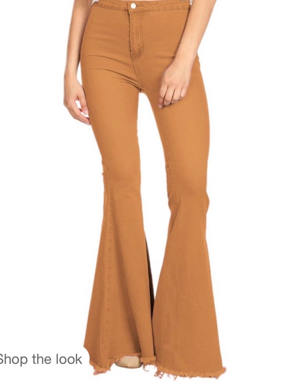 Target High-Rise Flare Jeans in Copper Brown
